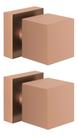 Kit 2 Acabamentos Quadrado De Metal Rose Gold Para Registro