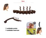 Kit 2 Acessórios Pente Volume para Cabelo preto e marrom