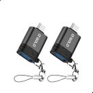Kit 2 Adaptador Conversor USB C Para USB OTG Celular Dados