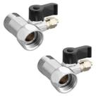 KIT 2 Adaptador para Purificador de Água 1x2 com Registro Saída 1x4
