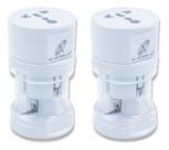 Kit 2 Adaptadores De Tomadas Universal Viagem Internacional