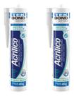 Kit 2 Adesivo Acrilico Selador De Trincas Cola Molduras 425g