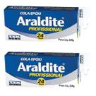 Kit 2 Adesivo Araldite Profissional Epóxi 24h 234g Tekbond