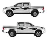 Kit 2 Adesivo Caminhonete Faixa Lateral Hilux Toyota