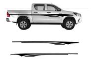 Kit 2 Adesivo Caminhonete Hilux Toyota Faixas Laterais Vinil