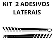 Kit 2 Adesivo Carro Corolla Toyota Faixas Laterais Em Vinil