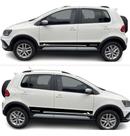 Kit 2 Adesivo Carro Cross Fox Volkswagen Faixa Lateral Vinil