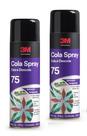 Kit 2 Adesivo Cola Spray 75 3m 500ml Reposicionavel Sublimação Original