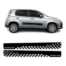 Kit 2 Adesivo Faixa Lateral Compatível Carro Fiat Uno Vinil