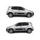 Kit 2 Adesivo Faixa Lateral Compatível Fiat Uno Em Vinil