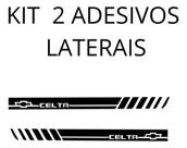 Kit 2 Adesivo Portas Carro Celta Chevrolet Faixas Compatível
