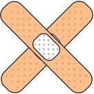 Kit 2 Adesivo Veiculo Band Aid Curativo 15x15cm