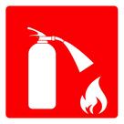 Kit 2 Adesivo Vinil Extintor de Incendio 22x22cm Seguranca