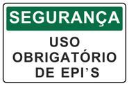 Kit 2 Adesivo Vinil Seguranca Uso Obrigatorio de EPI's 30x20