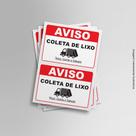 Kit 2 Adesivos Coleta de Lixo 14cmx20cm