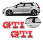 Kit 2 Adesivos GTI Coluna Linha VW Emblema Compatível Kit 2 Adesivos GTI Coluna Linha VW Emblema Compatível