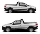 Kit 2 Adesivos Lado Motorista E Carona Do Carro Fiat Strada