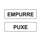 Kit 2 Adesivos Para Porta Empurre E Puxe 2 Uni.