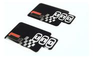 Kit 2 Adesivos Resinados compatível Fiat Uno Sporting