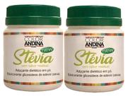 Kit 2 Adoçante Natural Dietético Stevia 10g Color Andina Sem Amargo sem glúten