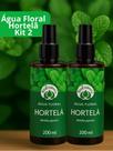 Kit 2 Água Floral de Hortelã BioEssência 200ml Hidrolato Calmante Natural para Pele Cabelo Pós-Sol