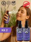 Kit 2 Água Floral Lavanda Hidrolato Bioessencia 200ml Calmante Natural para Pele e Ambiente