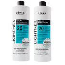 Kit 2 agua oxigenada cless lightner 20 volumes 100ml