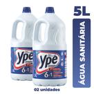 Kit 2 Água Sanitária e Alvejante Cloro Ativo Galão 5 Litros Ypê