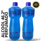 Kit 2 Alcool perfumado 46,2º - Perfumado LAVANDA - Mata 99,9% das bacterias - kit com 2