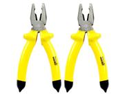 Kit 2 Alicates Universal Profissional Cabo Emborrachado 8" (20cm) - HM32