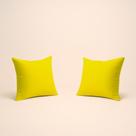 Kit 2 Almofada 42cm Decorativa Suede Fofinha Sofá E Cadeira Amarelo