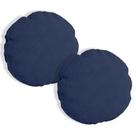 Kit 2 Almofadas Bolacha Redonda Cookie 40x40 cm Boucle - 7 Decor