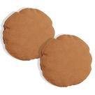Kit 2 Almofadas Bolacha Redonda Cookie 50x50 cm Boucle - 7 Decor