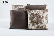 Kit 2 Almofadas Cheia Jacquard Sued 42x42 Sala Quarto Kit 2 Almofadas Cheia Jacquard Sued 42x42 Sala Quarto