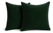Kit 2 Almofadas Cheia Veludo Suede Decorativa 45x45 Verde