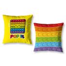 Kit 2 Almofadas Cheias Menina Infantil 40cm x 40cm Digital Decorativa