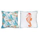 Kit 2 Almofadas Cheias Pousada Praia Marítima Branca 45x45