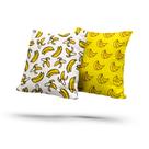 kit 2 almofadas com enchimento Banana