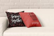 kit 2 almofadas com enchimento Forever Together