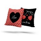 kit 2 almofadas com enchimento Forever Together Love