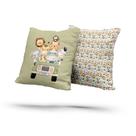 Kit 2 Almofadas Com Enchimento Infantil Animais Safári Carro