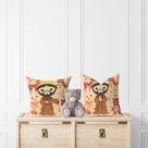 Kit 2 Almofadas com Enchimento Infantil São Francisco Santo dos Animais