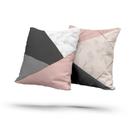 kit 2 almofadas com enchimento Marble triangulos