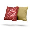 Kit 2 Almofadas Com Enchimento Natalina Lettering Feliz Natal