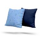 Kit 2 Almofadas Com Enchimento Planetas Diversos Azul