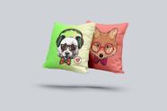 Kit 2 Almofadas Com Enchimento Pop Animais 2