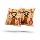 Kit 2 Almofadas com Enchimento São Francisco Santo dos Animais