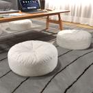 Kit 2 Almofadas de Chão Tufted Tatami Puffs Redondos Estilo Japonês, Removíveis e Laváveis, Ideais para Meditação, Sala de Estar, Janela da Baía Kit 2 Almofadas de Chão Tufted Tatami Puffs Redondos Estilo Japonês, Removíveis e Laváveis, Ideais para Meditação, Sala de Estar, Janela da Baía