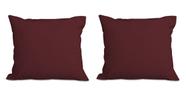 Kit 2 Almofadas Decorativa Quadrado 45x45 cm Cm Sala Quarto Sofá Suede Bordo Eli Móveis e Decoração