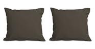 Kit 2 Almofadas Decorativa Quadrado 45x45 cm Cm Sala Quarto Sofá Suede Marrom Eli Móveis e Kit 2 Almofadas Decorativa Quadrado 45x45 cm Cm Sala Quarto Sofá Suede Marrom Eli Móveis e